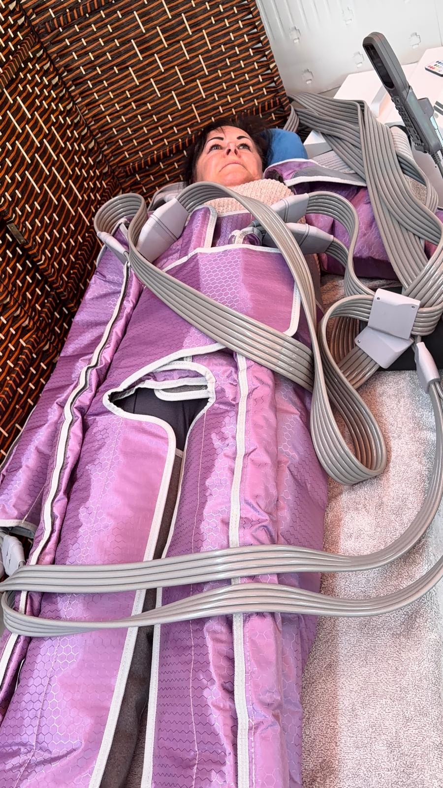 Presoterapia — sesja w salonie